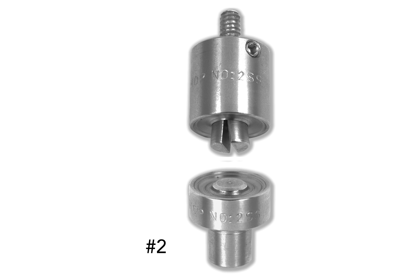 #2 (3/8 - 0.375 Hole Size) Self-Piercing Grommet Die
