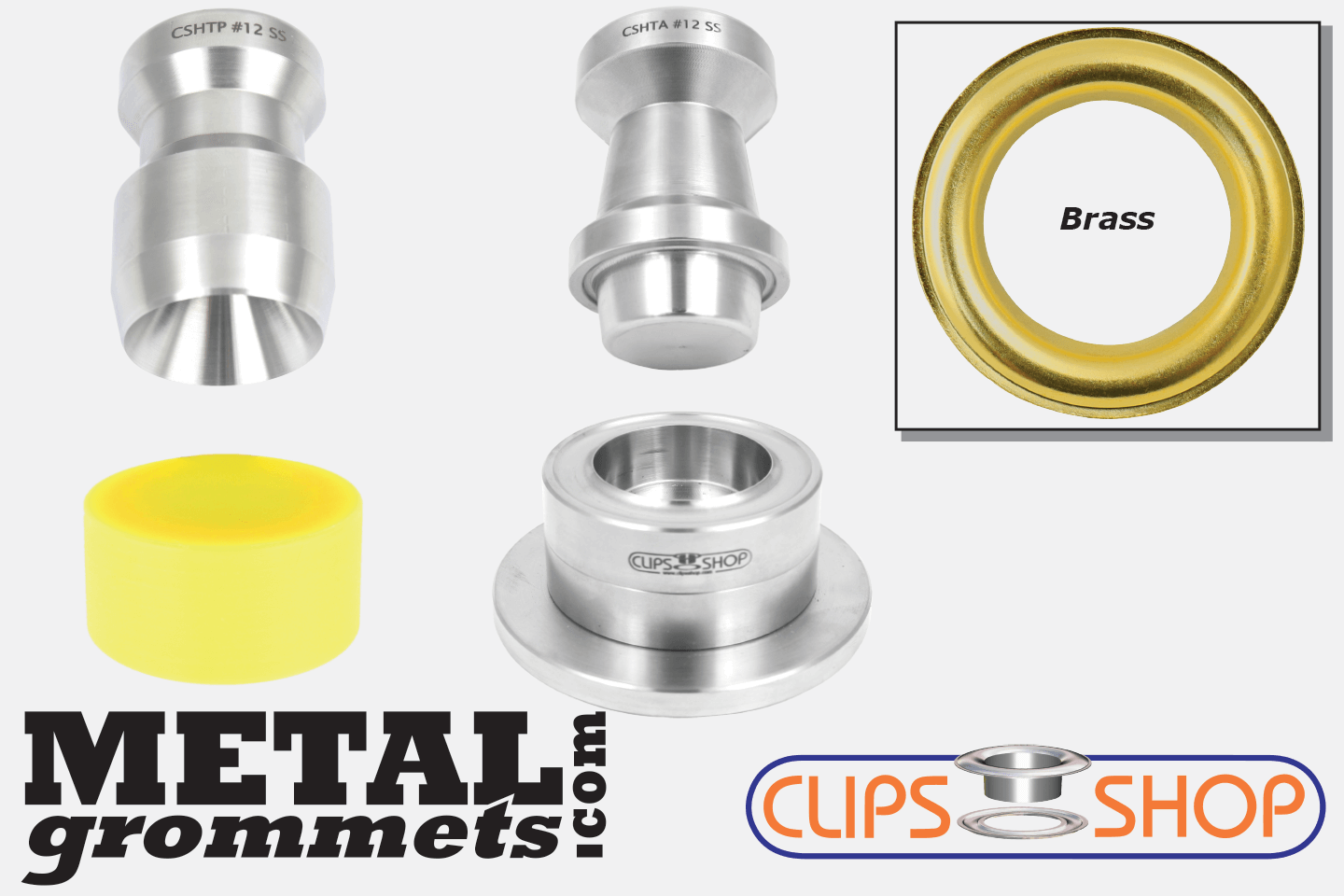 #12 Complete Hand Kit (100 pcs) grommets in BRASS