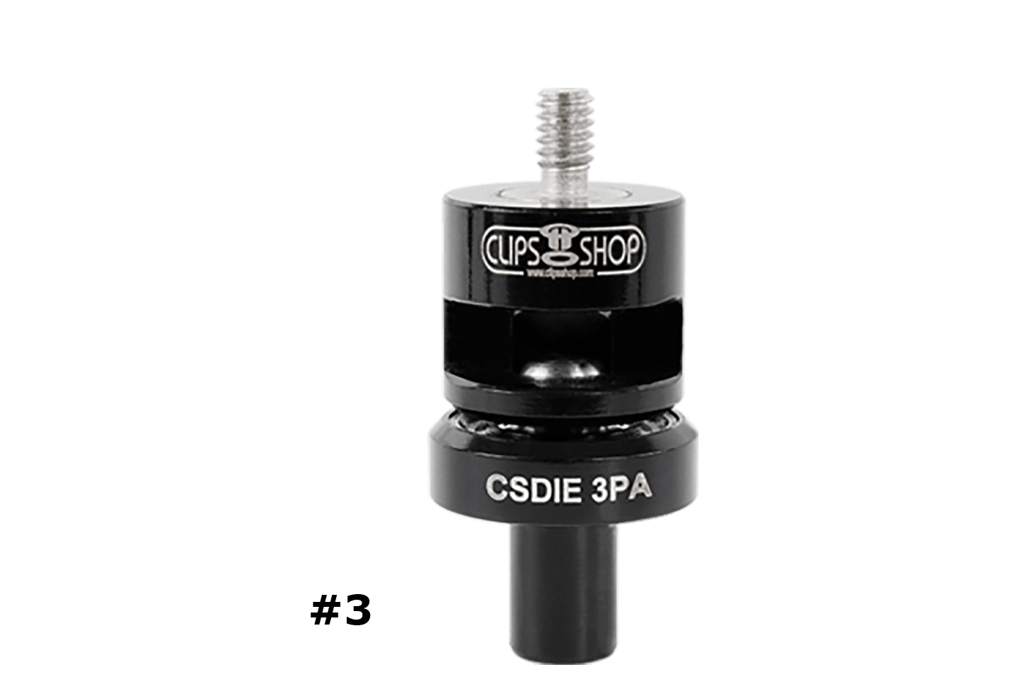 #3 (7/16 - 0.4375 Hole Size) Two-Step Cutting and Attaching Die