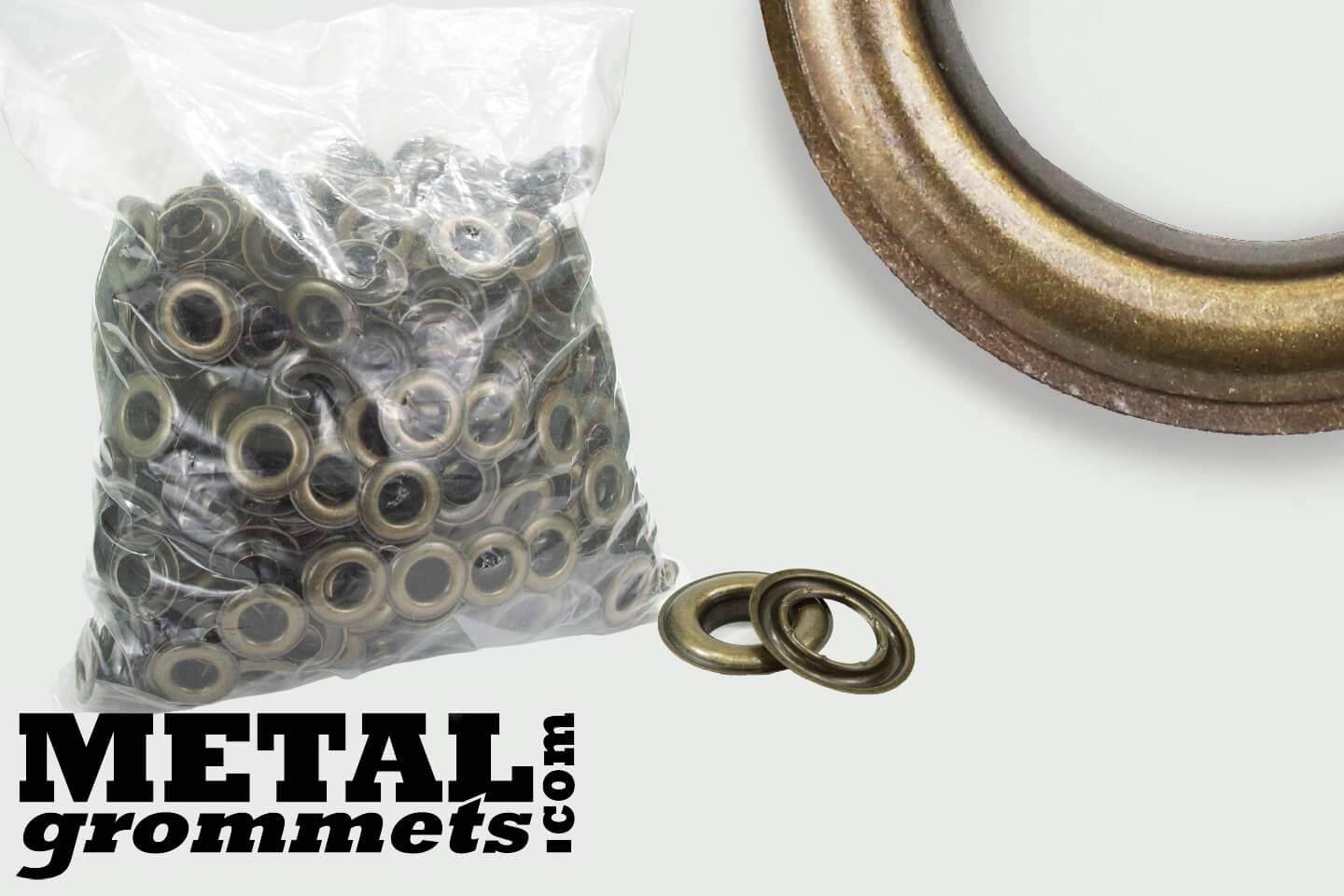 #4 (1/2 - 0.50 Hole Size) Antique Brass Grommets & Washers