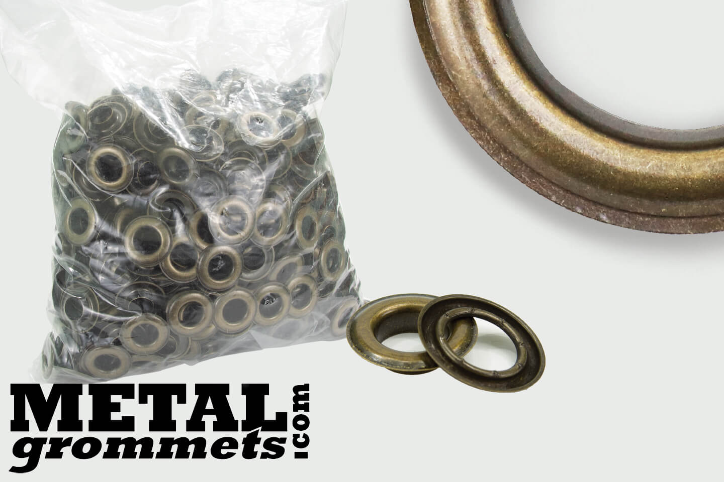 #5 (5/8 - 0.625 Hole Size) Antique Brass Grommets & Washers