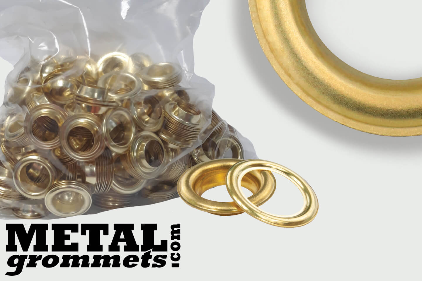 #5.5 (11/16 - 0.6875 Hole Size) Brass Grommets & Washers