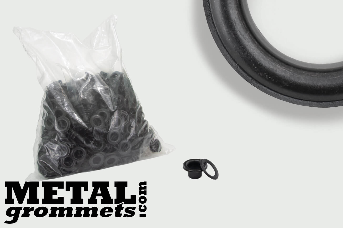 #00 (3/16 - 0.1875 Hole Size) Black Oxide Grommets & Washers