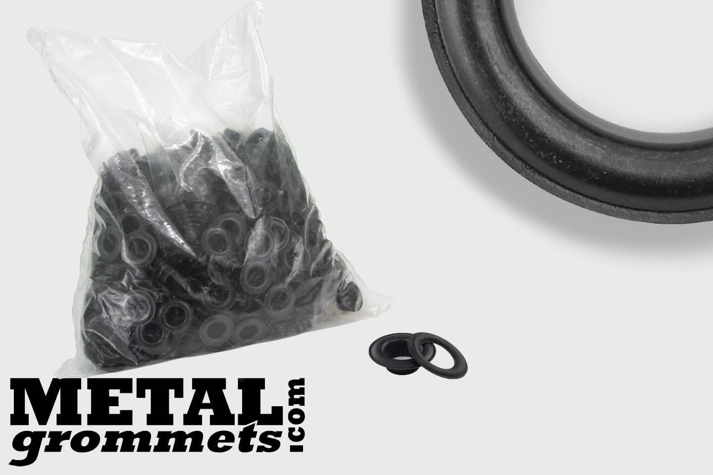 #2 (3/8 - 0.375 Hole Size) Black Oxide Grommets & Washers