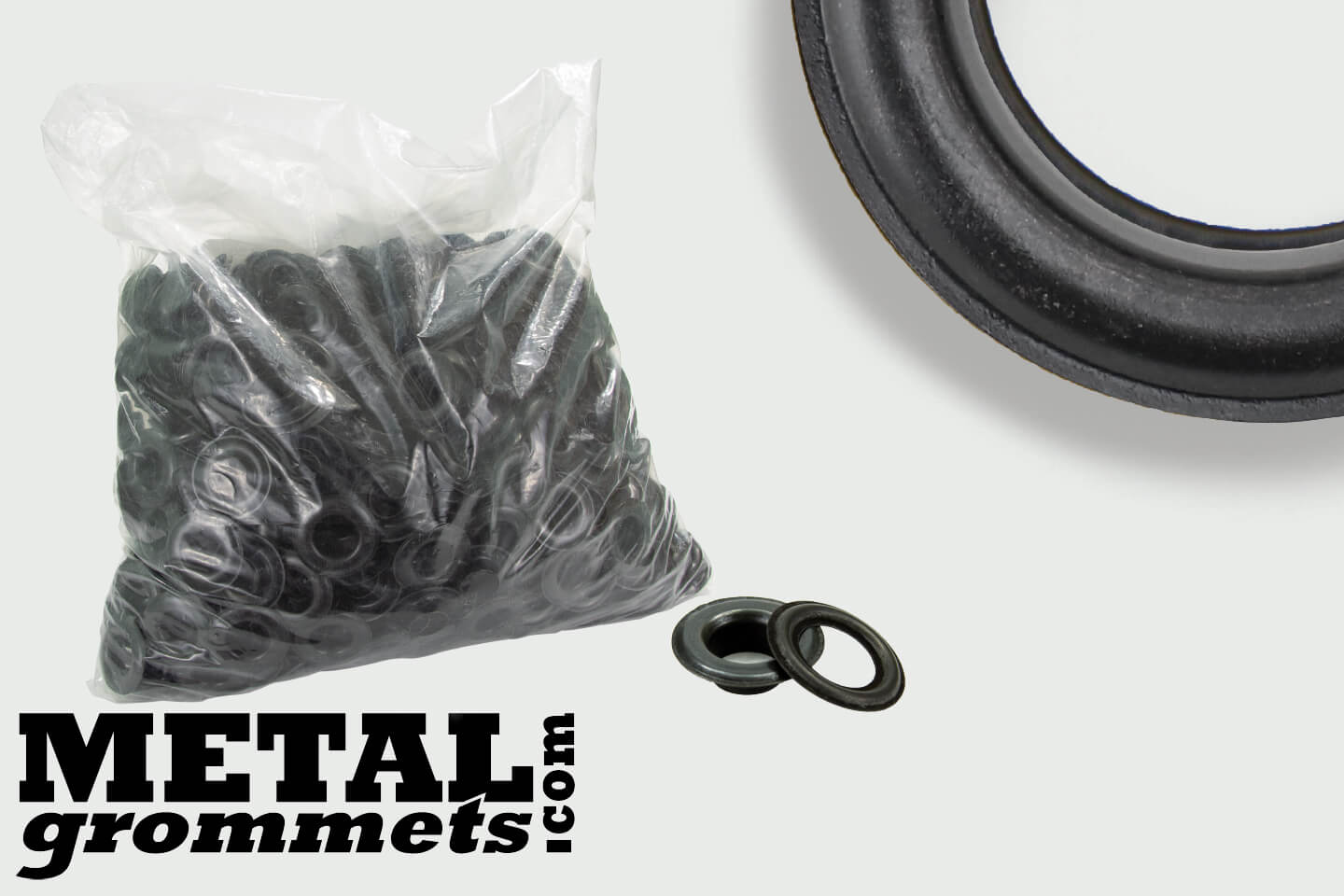 #3 (7/16 - 0.4375 Hole Size) Black Oxide Grommets & Washers