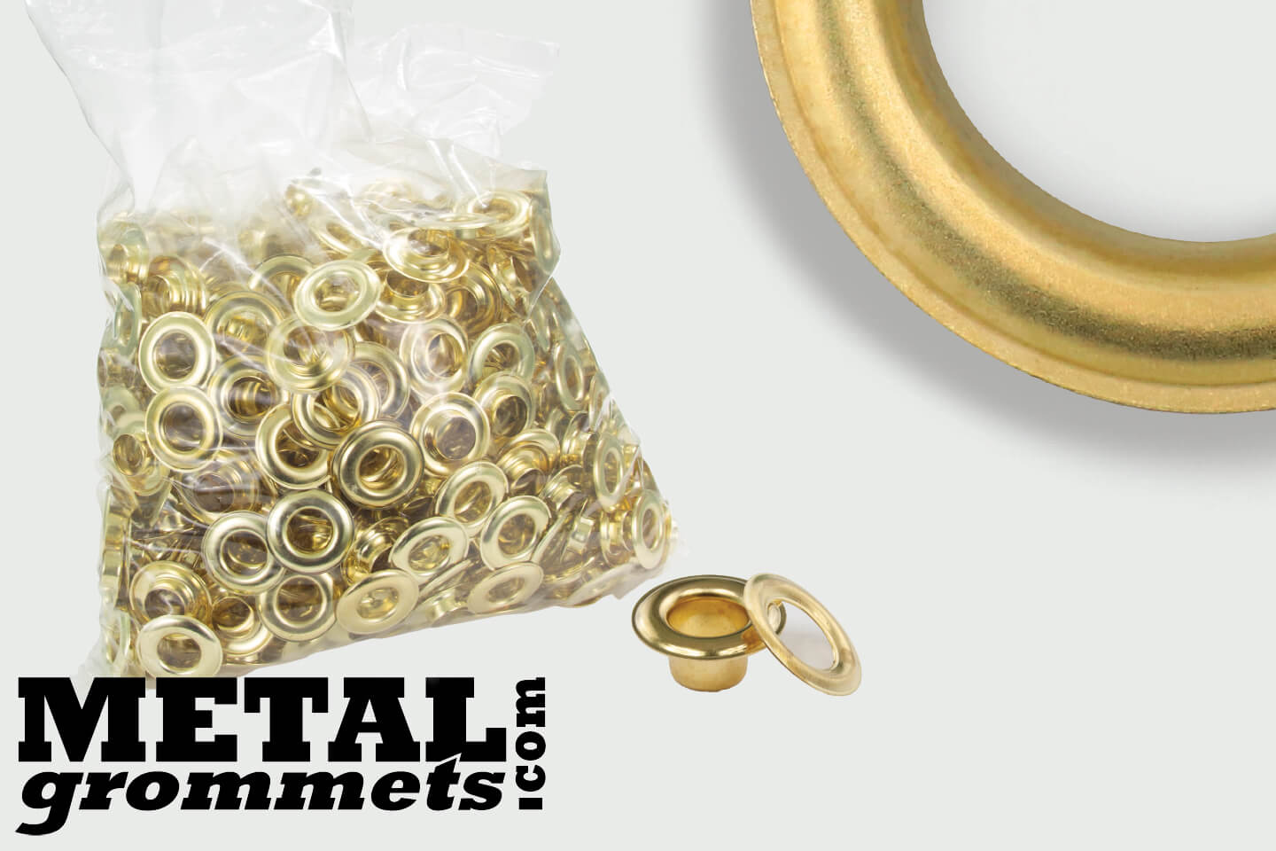 #3 Long-Neck (7/16 - Hole Size) Brass Grommets & Washers