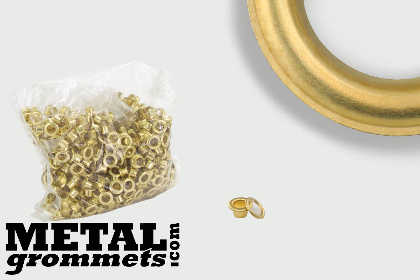 #XX00 (1/8 - 0.125 Hole Size) Brass Grommets & Washers