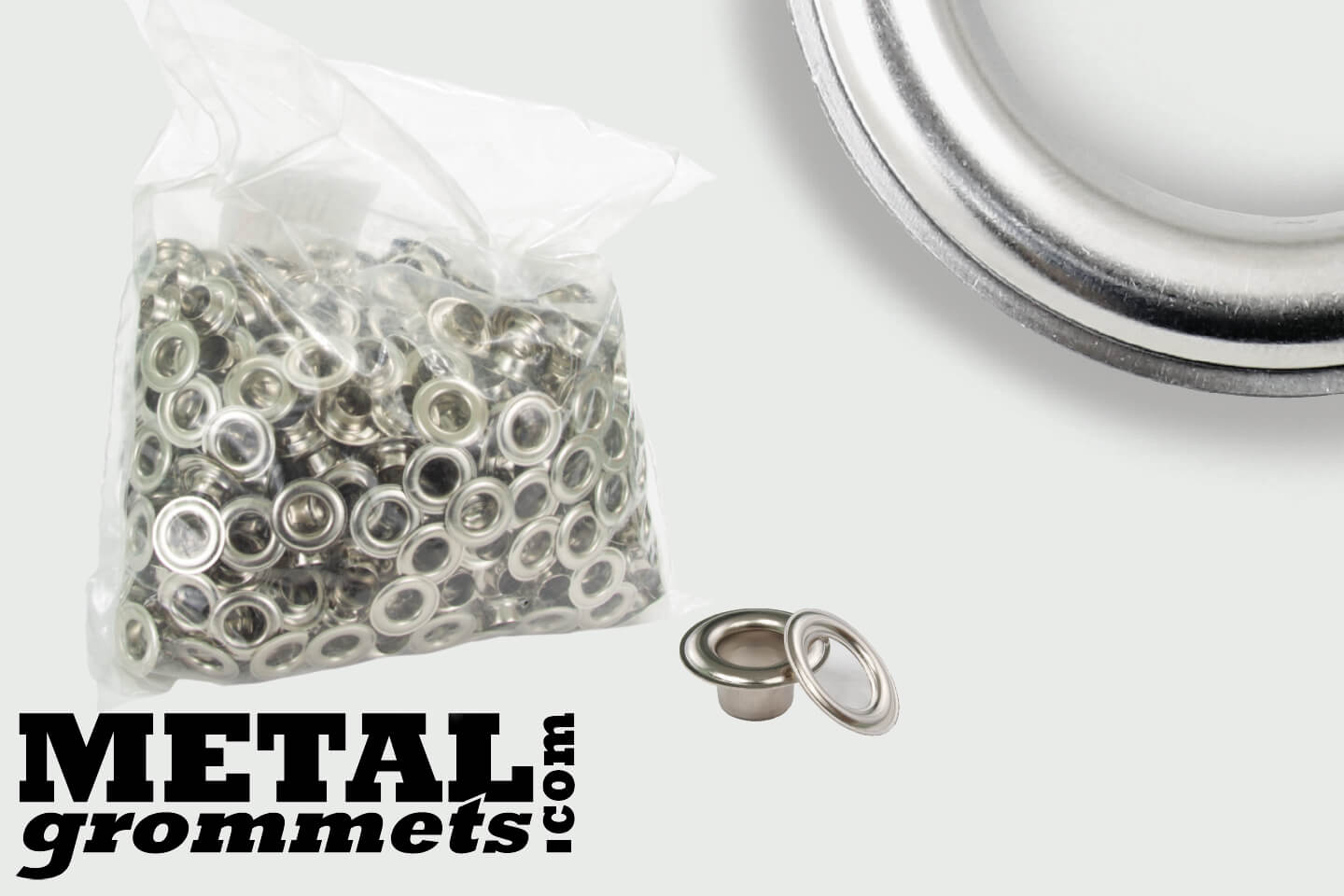 #2 Long-Neck (3/8 Hole Size) Nickel Plated Grommets & Washers