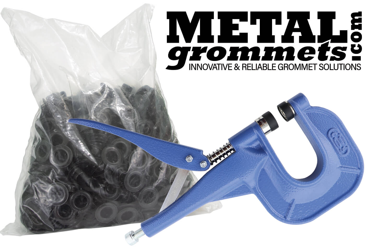 CSHAP-1 Hand Pliers Kit - #2 (3/8) Setting Die & Black Grommets