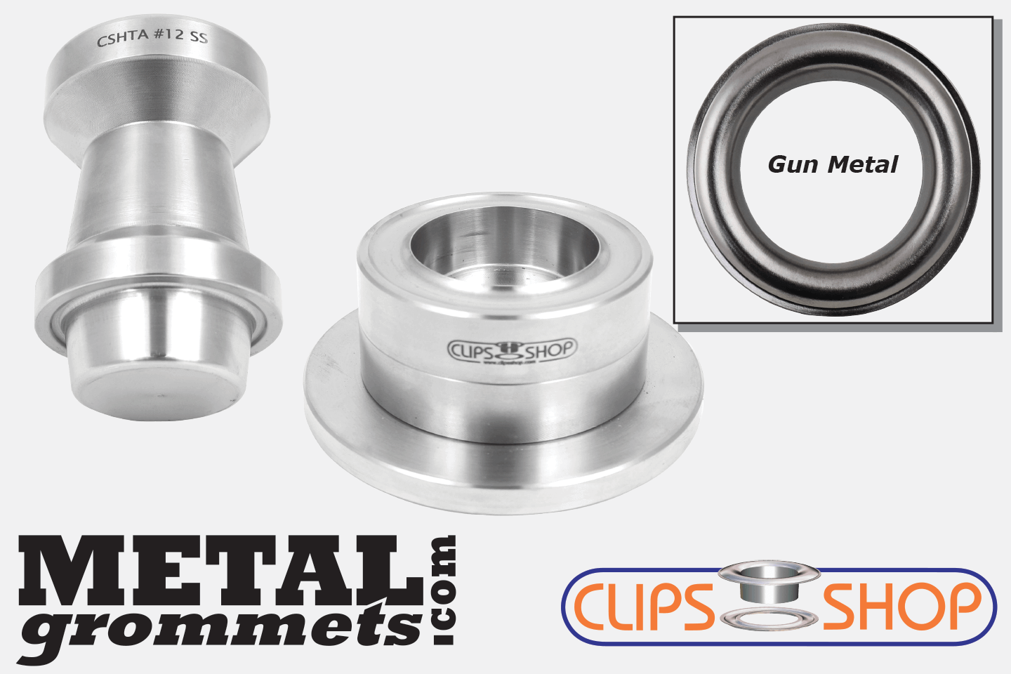 #12 Starter Hand Kit (100 pcs) grommets in GUN METAL