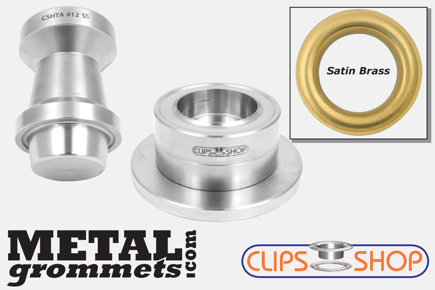 #12 Starter Hand Kit (100 pcs) grommets in SATIN BRASS