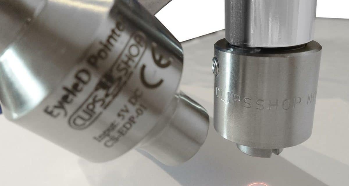 CSTEP-2 — The only manual grommet machine with LED light positioning pointer