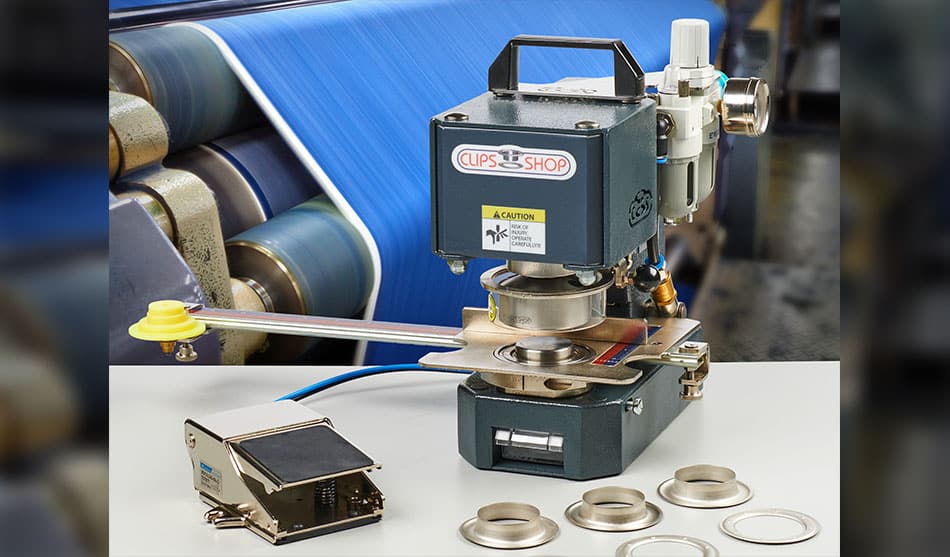 CS-TIDY-51 Powerful, portable pneumatic grommet machine by ClipsShop